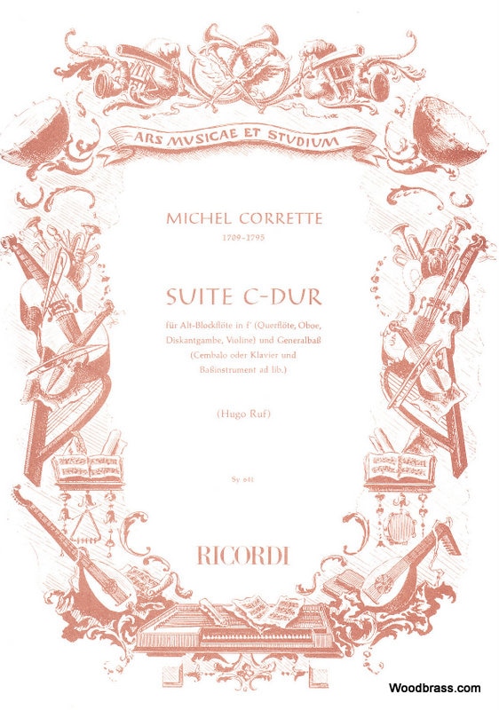 RICORDI CORRETTE M. - SUITE DO - FLUTE A BEC