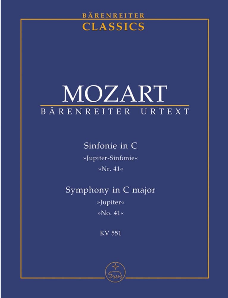 BARENREITER MOZART W.-A. - SYMPHONIE N41 ”JUPITER” KV551 - SCORE