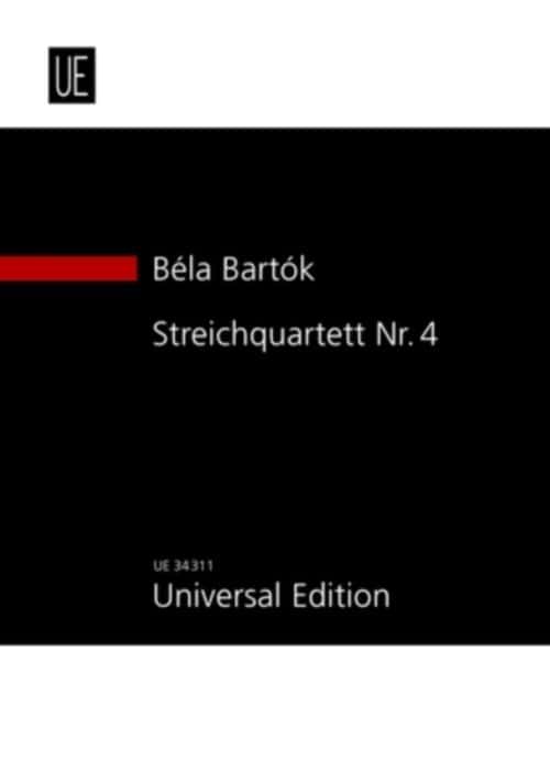 UNIVERSAL EDITION BARTOK BELA - STRING QUARTET N°4 - STUDY SCORE 