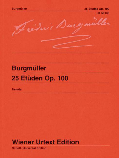 WIENER URTEXT EDITION BURGMULLER F. - 25 ETUDEN OP. 100 - PIANO