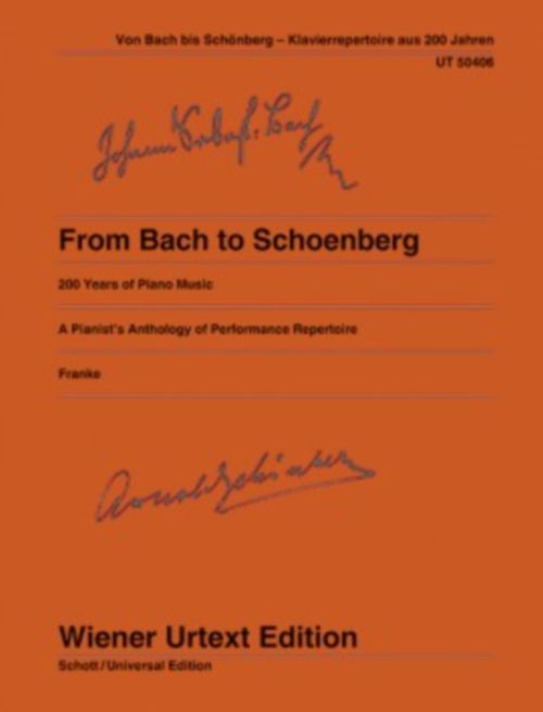 WIENER URTEXT EDITION FROM BACH TO SCHOENBERG - 200 YEARS OF PIANO MUSIC