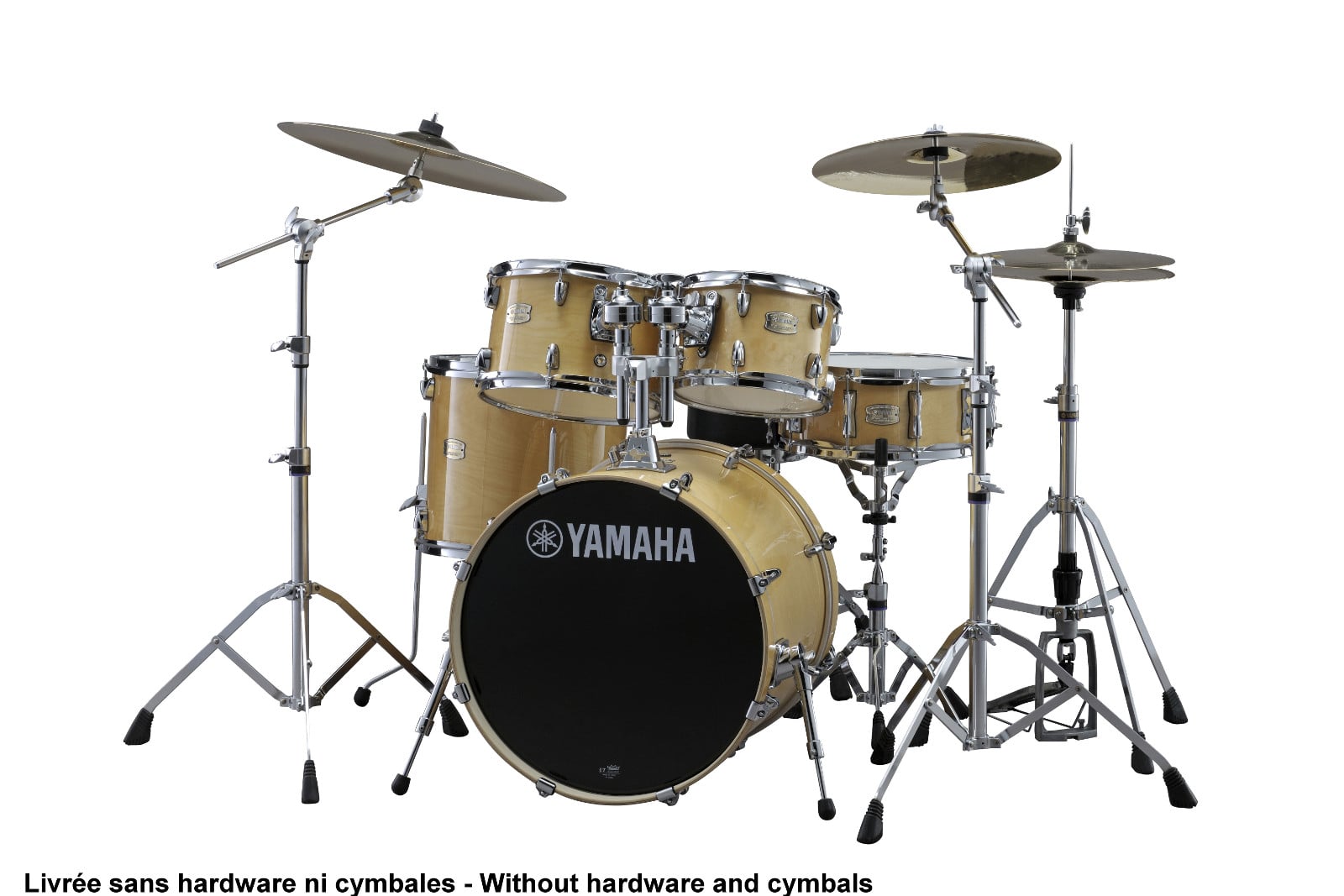 YAMAHA STAGE CUSTOM BIRCH NATURAL WOOD + PACK HARDWARE HW780