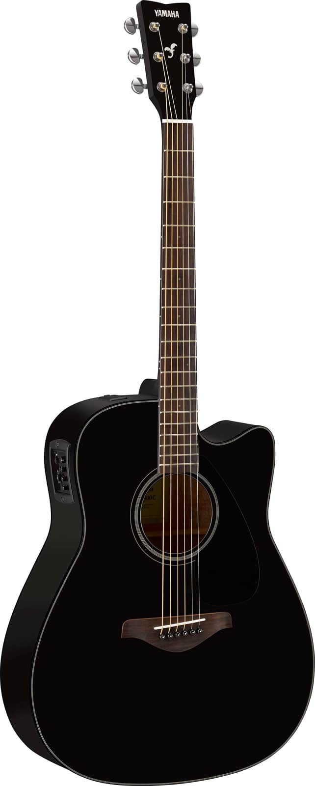 YAMAHA FGX800CBL BLACK CUTAWAY