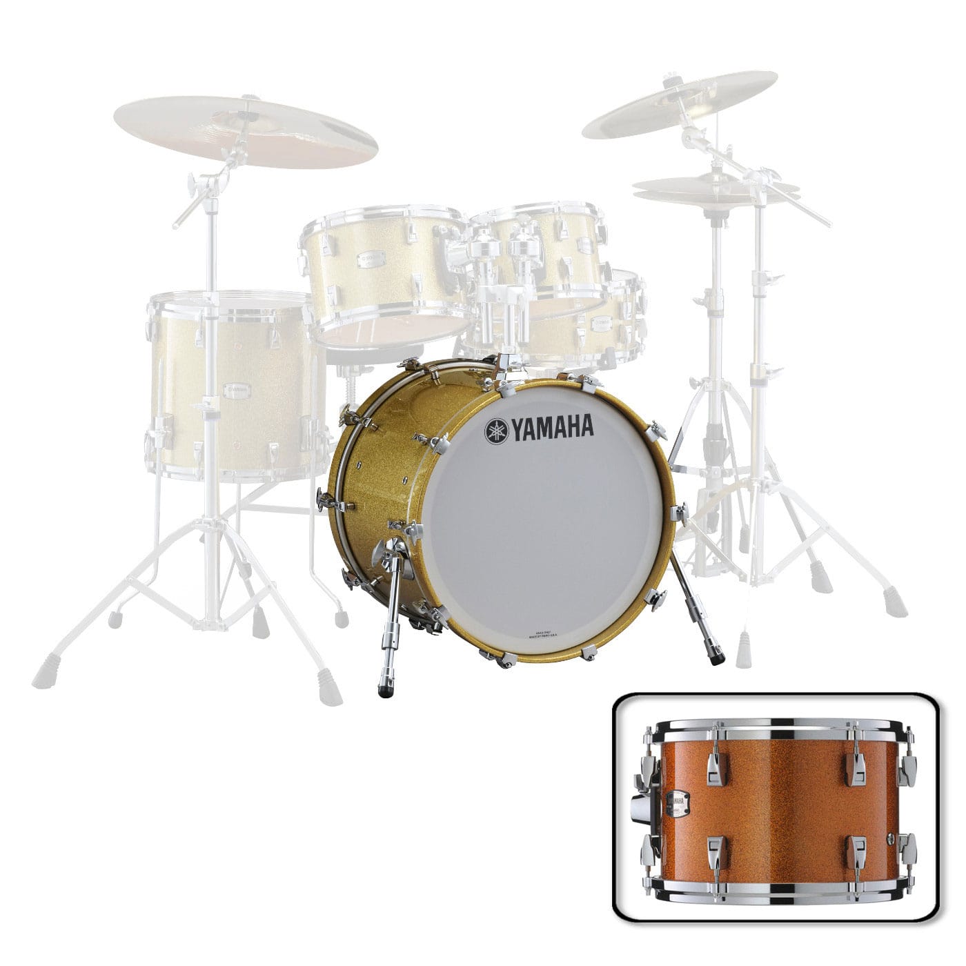 YAMAHA JAMB2414ORS - BD 24 X 14 ORANGE SPARKLE