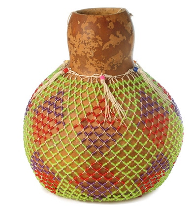 YOMAN Y-CH006 - SHEKERE XEQUERE - CALABASH 40CM - PEARL NET