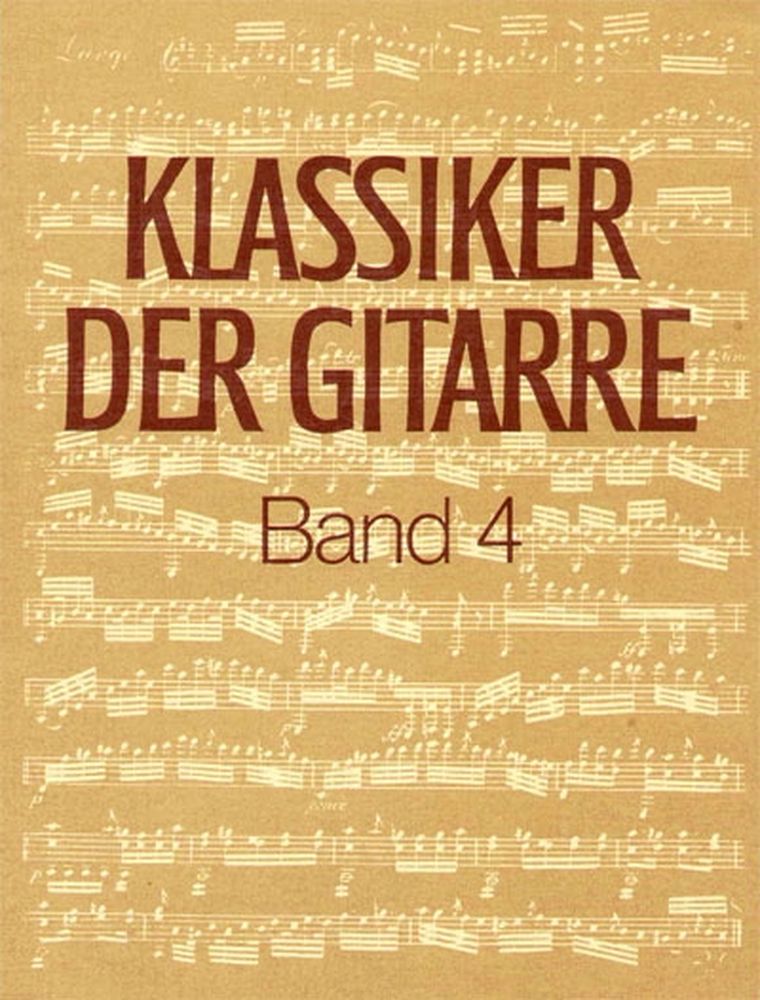 EDITION BREITKOPF KLASSIKER DER GITARRE, BAND 4 - GUITAR