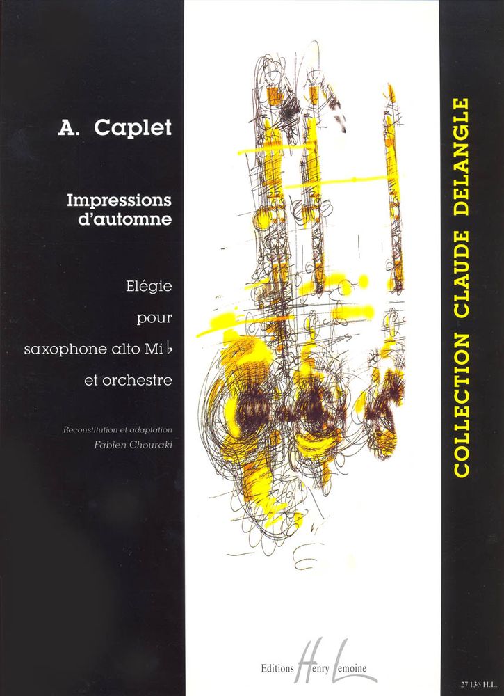 LEMOINE CAPLET ANDRE - IMPRESSIONS D'AUTOMNE - SAXOPHONE, PIANO
