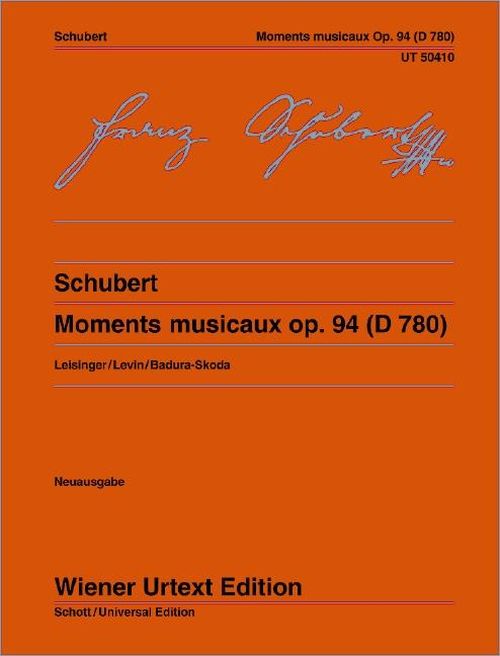 WIENER URTEXT EDITION SCHUBERT - MOMENTS MUSICAUX OP.94