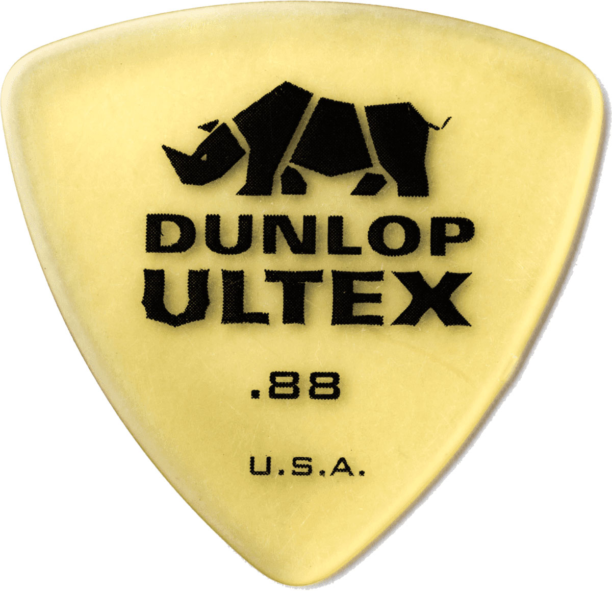 JIM DUNLOP ULTEX TRIANGLE, BAG OF 72, AMBER, 0.88 MM