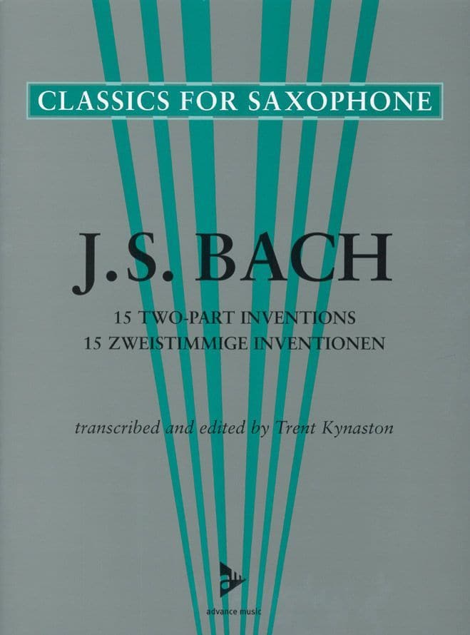 ADVANCE MUSIC BACH J.S. - 15 TWO-PART INVENTIONS - 2 SAXOPHONES