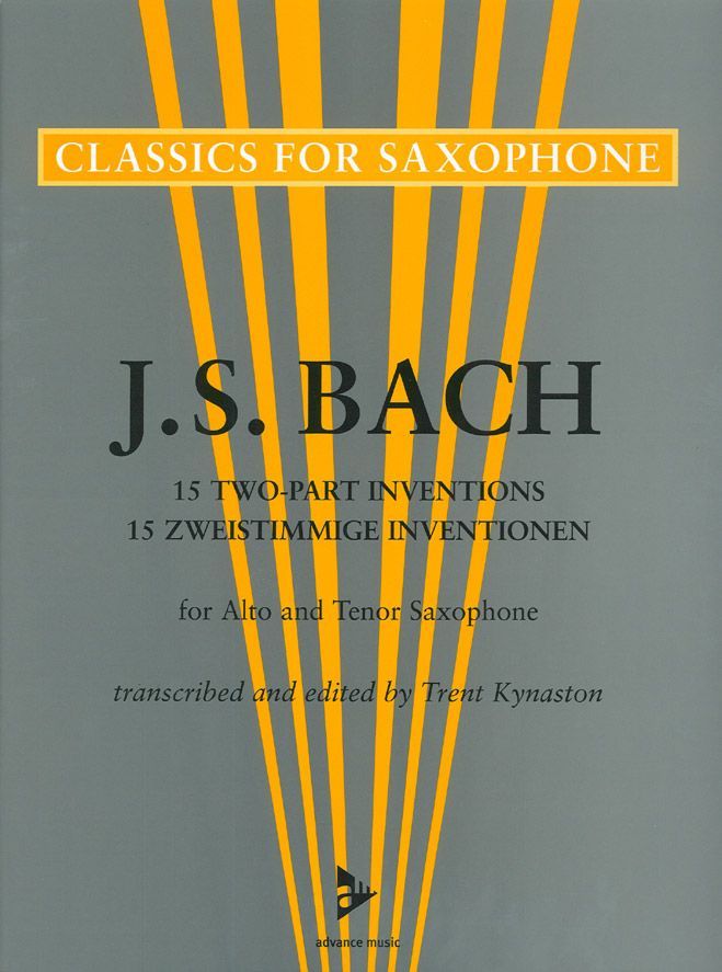 ADVANCE MUSIC BACH J.S - 15 ZWEISTIMMIGE INVENTIONEN FOR ALTO AND TENOR SAXOPHONE