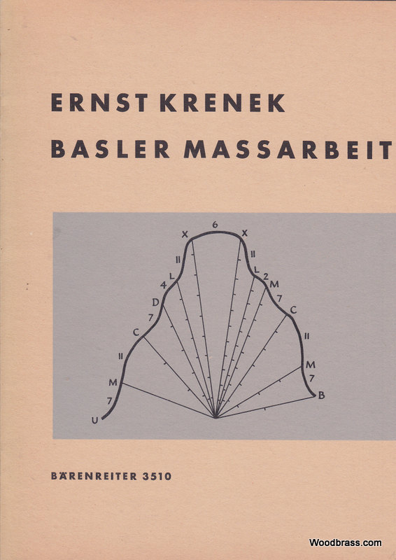 BARENREITER KRENEK ERNST - BASLER MASSARBEIT OP.173 - 2 PIANOS