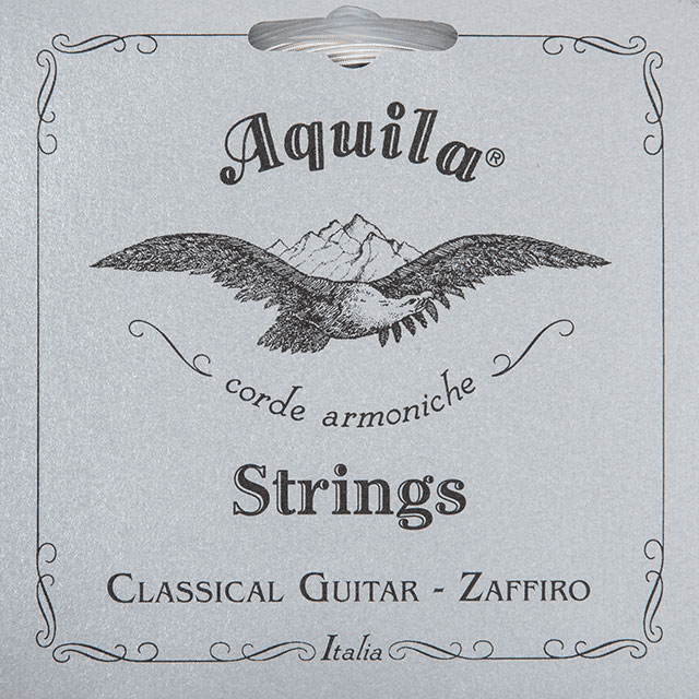 AQUILA ZAFFIRO CLASSICAL GUITAR SET, STRONG PULL