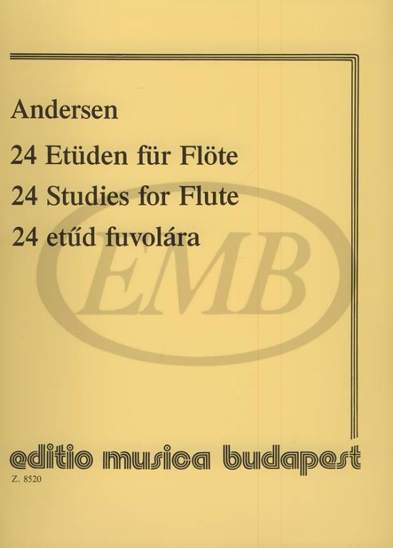 EMB (EDITIO MUSICA BUDAPEST) ANDERSEN J. - STUDI (24) OP. 15 - FLUTE