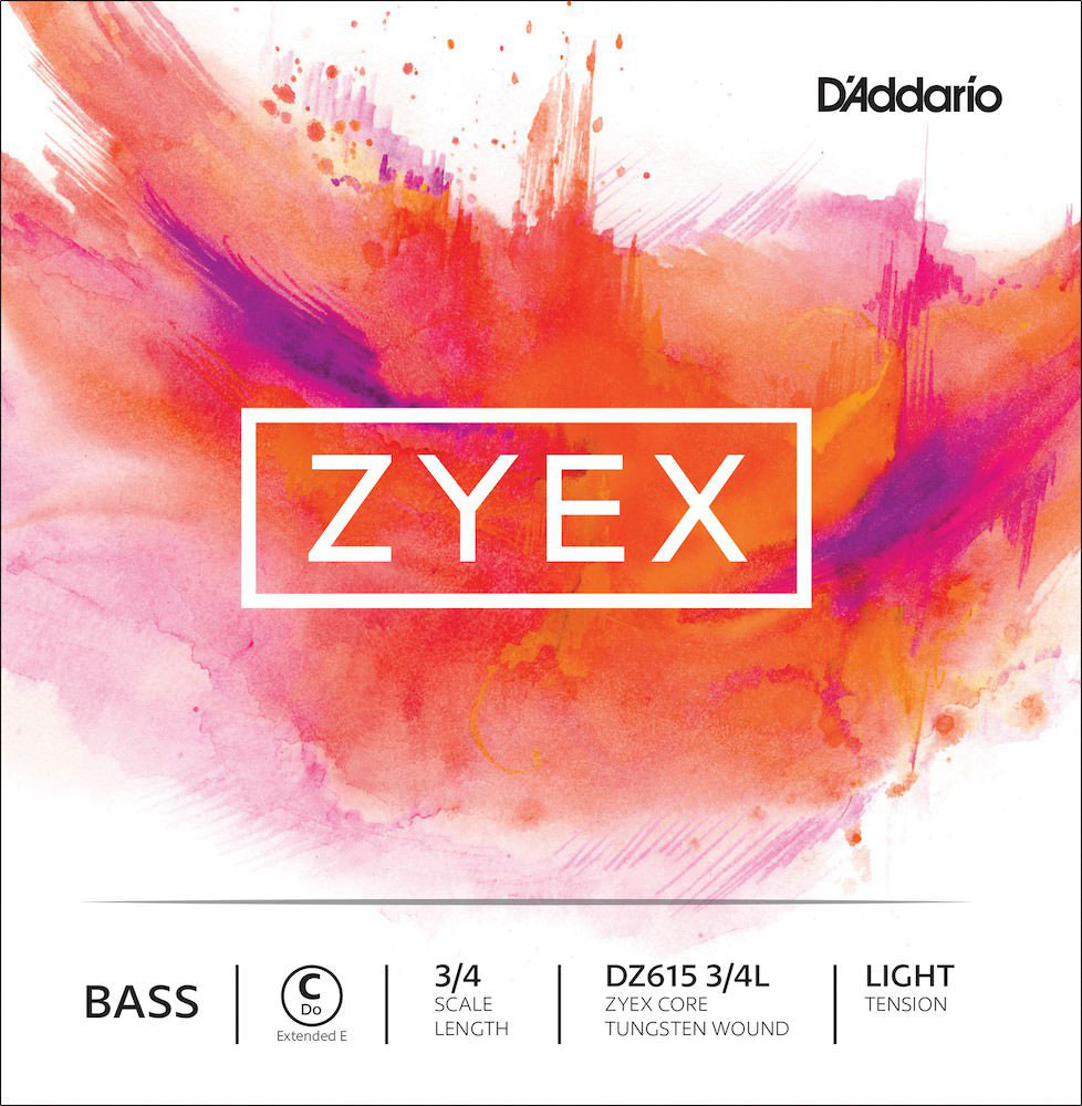 D'ADDARIO AND CO DZ615-3/4L ZYEX C STRING ONLY FOR DOUBLE BASS C 3/4 LIGHT (1060MM)