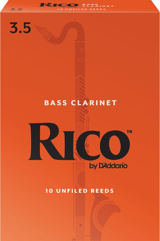 D'ADDARIO - RICO REA1035 - RICO ROYAL BASS CLARINET REEDS, FORCE 3.5, BOX OF 10
