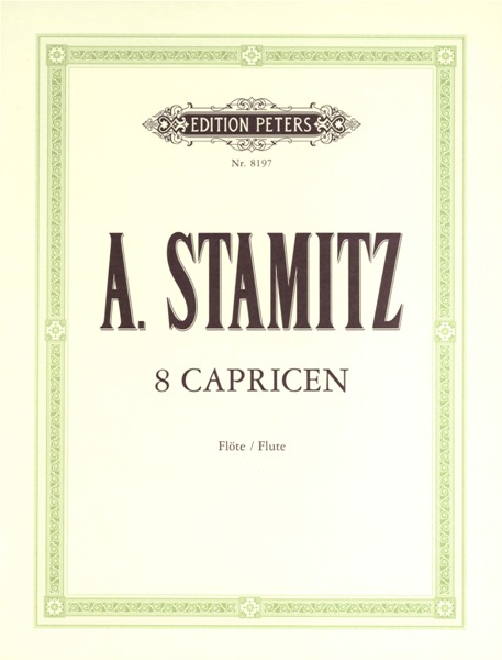 EDITION PETERS STAMITZ - 8 CAPRICES - FLUTE