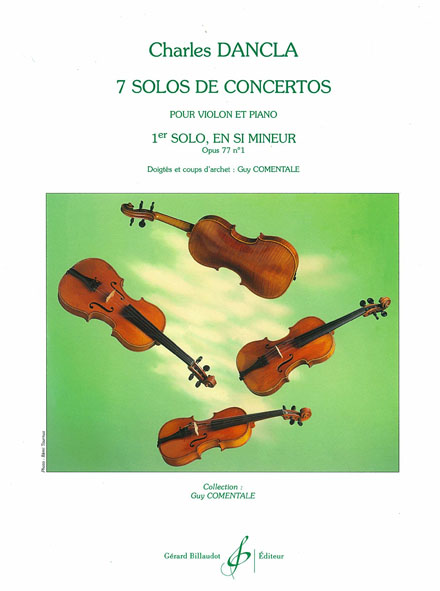 BILLAUDOT DANCLA CHARLES - SOLO DE CONCERTO OP.77 N°1 EN SI MINEUR - VIOLON, PIANO
