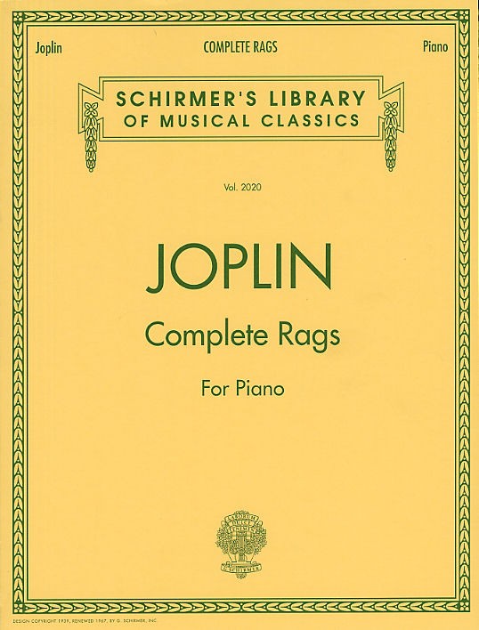SCHIRMER SCOTT JOPLIN - COMPLETE RAGS - PIANO SOLO