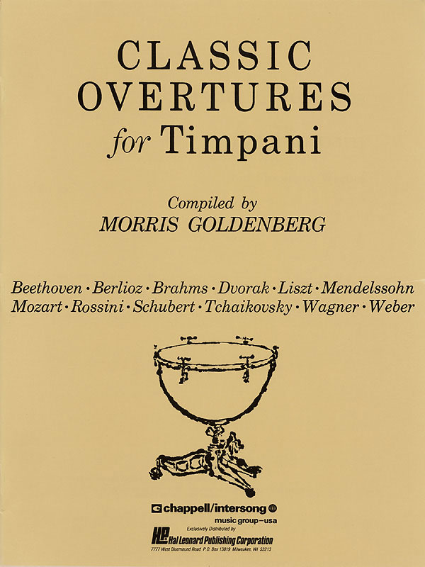 HAL LEONARD MORRIS GOLDENBERG - CLASSIC OVERTURES FOR TIMPANI