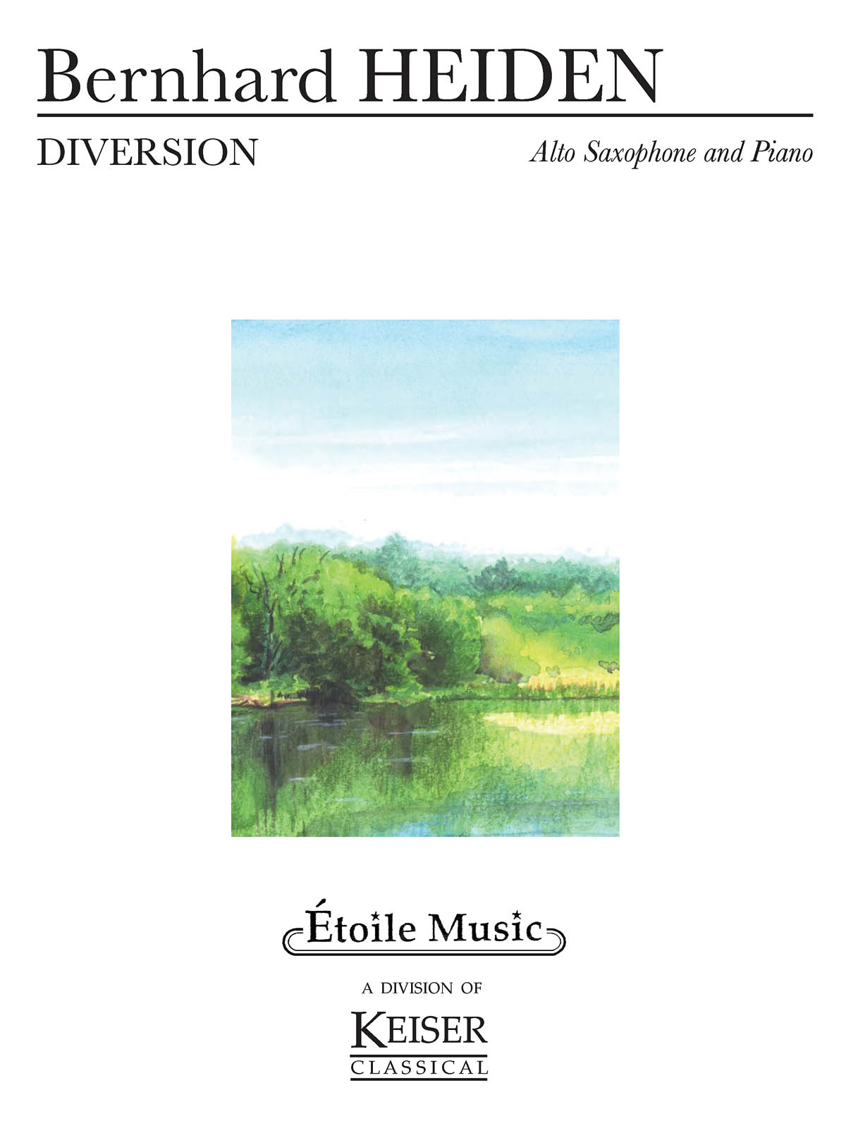 HAL LEONARD EIDEN BERNHARD - DIVERSION - SAXOPHONE ALTO & PIANO