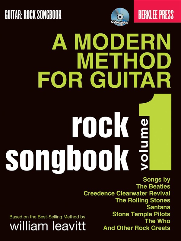 HAL LEONARD BERKLEE PRESS A MODERN METHOD GUITAR ROCK SONGBOOK VOLUME 1 + CD - GUITAR