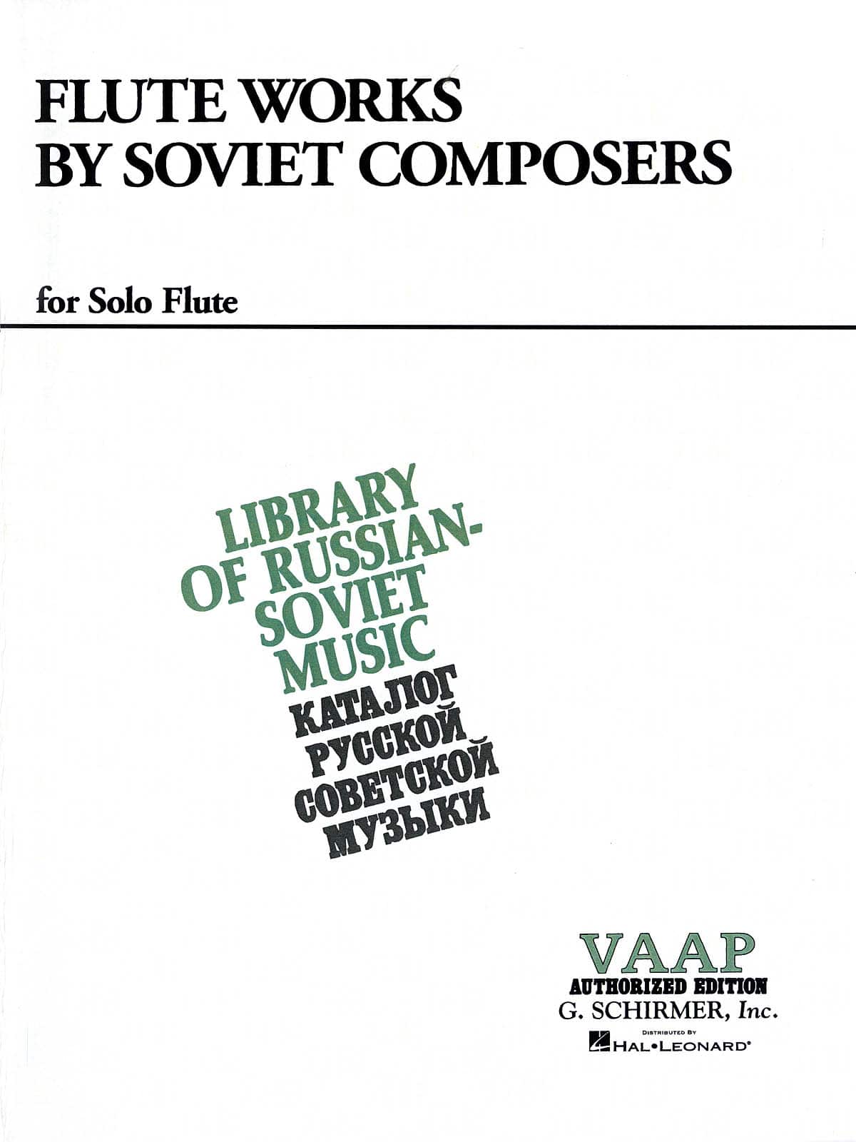 SCHIRMER FLUTE WORKS BY SOVIET COMPOSERS - FLUTE & PIANO