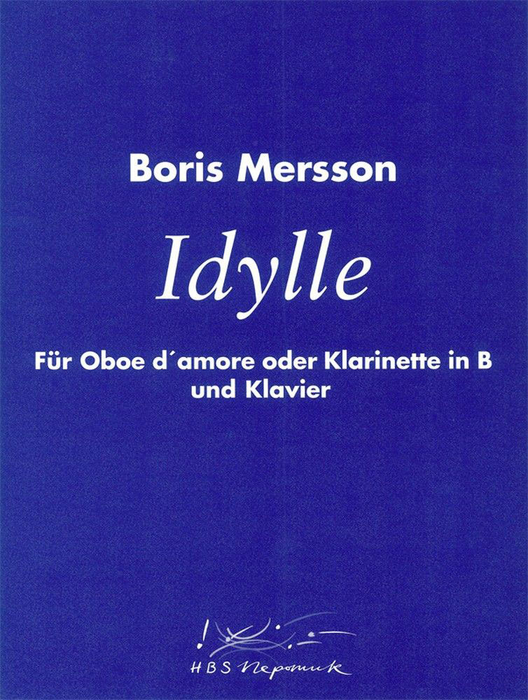 EDITION BREITKOPF MERSSON BORIS - IDYLLE - CLARINET , PIANO