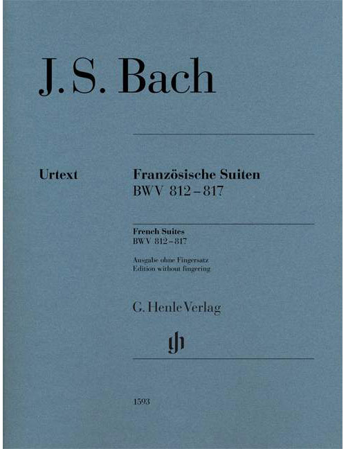 HENLE VERLAG BACH J.S. - SUITES FRANCAISES BWV 812-817 (SANS DOIGTES)
