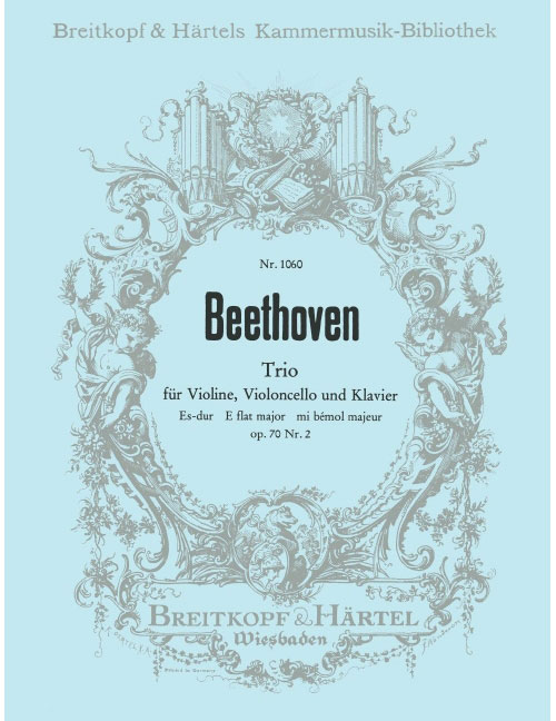 EDITION BREITKOPF BEETHOVEN LUDWIG VAN - KLAVIERTRIO ES-DUR OP. 70/2 - VIOLIN, CELLO, PIANO