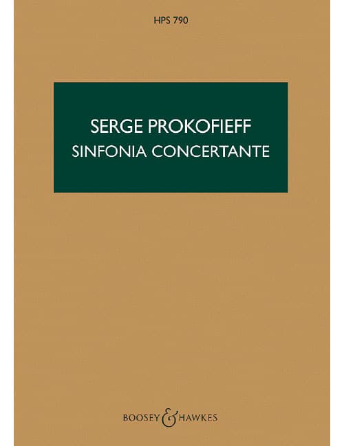 BOOSEY & HAWKES PROKOFIEFF S. - SINFONIA CONCERTANTE OP.125 - CONDUCTEUR