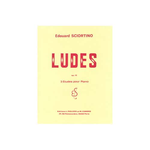 COMBRE SCIORTINO EDOUARD - LUDES (3 ETUDES) OP.12 - PIANO