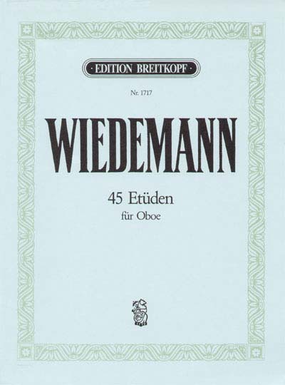 EDITION BREITKOPF WIEDEMANN LUDWIG - 45 ETUDEN FUR OBOE - OBOE