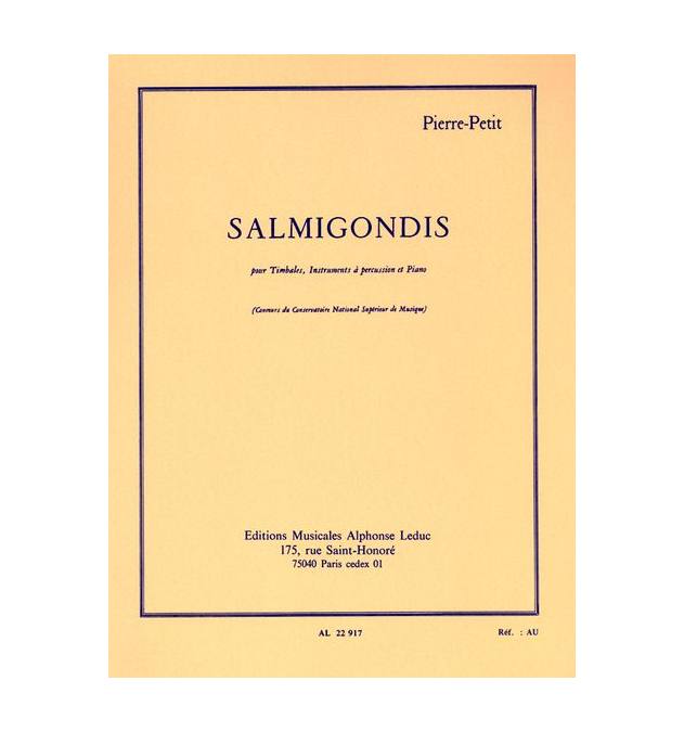 LEDUC PETIT P. - SALMIGONDIS - TIMBALES ET PIANO 