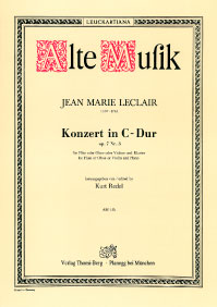 THOMI BERG LECLAIR J.M. - KONZERT IN C-DUR OP.7 N°3 FOR FLUTE AND PIANO