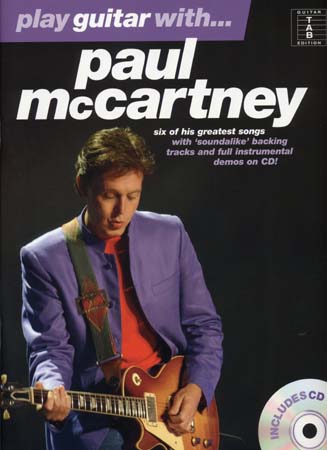 WISE PUBLICATIONS MC CARTNEY PAUL - PLAY GUITAR WITH + CD - GUITAR TAB