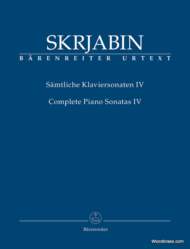 BARENREITER SKRJABIN A. - COMPLETE PIANO SONATAS IV