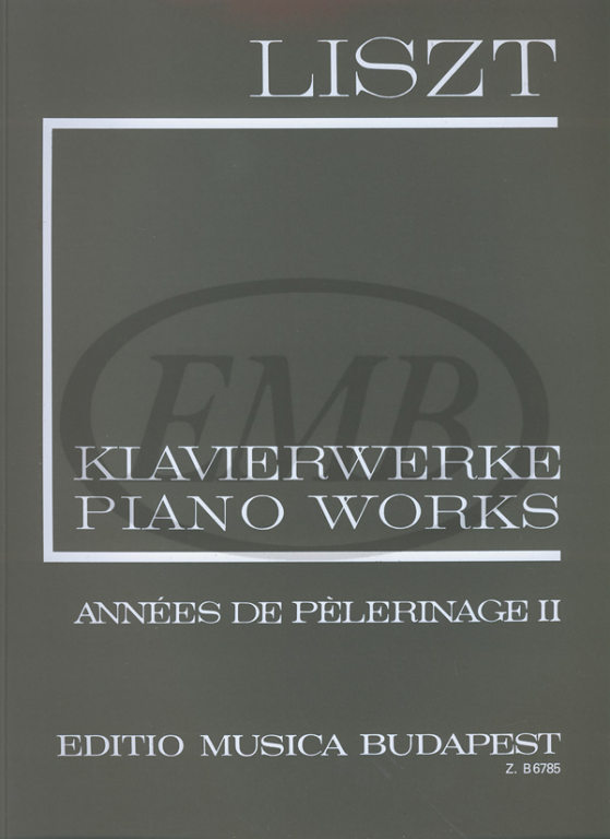 EMB (EDITIO MUSICA BUDAPEST) LISZT F. - ANNEES DE PELERINAGE VOL 2 - PIANO