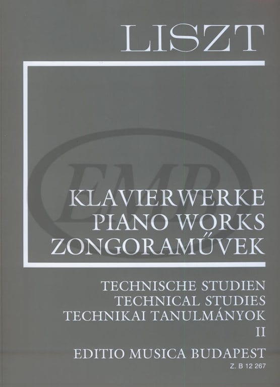 EMB (EDITIO MUSICA BUDAPEST) LISZT F. - TECHNICAL STUDIES VOL 2 - PIANO
