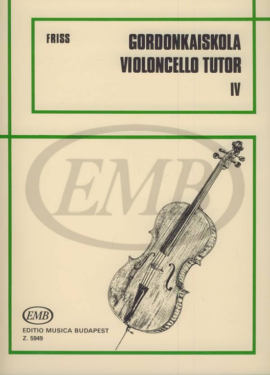 EMB (EDITIO MUSICA BUDAPEST) FRISS A. - METODO VOL. 4 - VIOLONCELLE