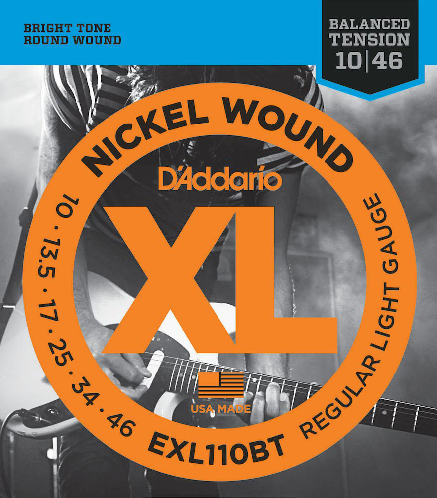 D'ADDARIO AND CO EXL110BT NICKEL WOUND ELECTRIC GUITAR STRINGS BALANCED TENSION REGULAR LIGHT 10-46