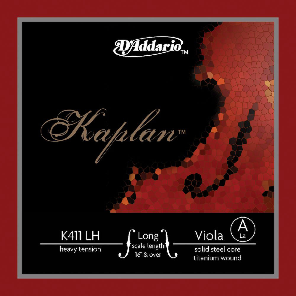 D'ADDARIO AND CO K411LH KAPLAN KAPLAN SINGLE STRING A FOR ALTO LONG SCALE HEAVY TENSION RED