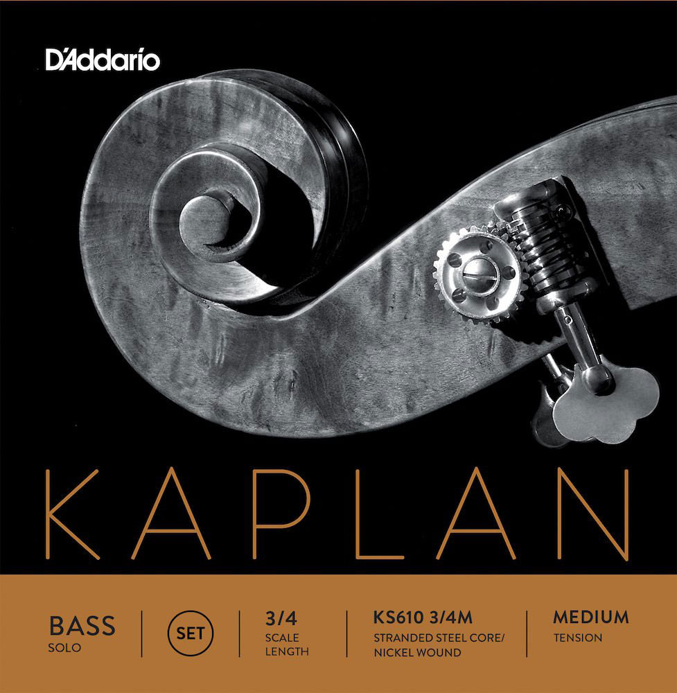 D'ADDARIO AND CO SET OF STRINGS FOR DOUBLE BASS 3/4 KAPLAN SOLO TENSION MEDIUM