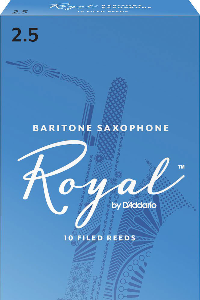 D'ADDARIO - RICO ROYAL BARITONE SAXOPHONE REEDS 2.5 
