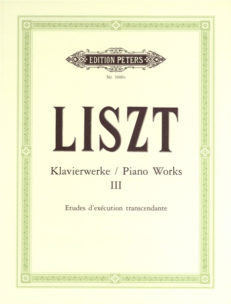 EDITION PETERS LISZT FRANZ - PIANO WORKS VOL.3 - PIANO