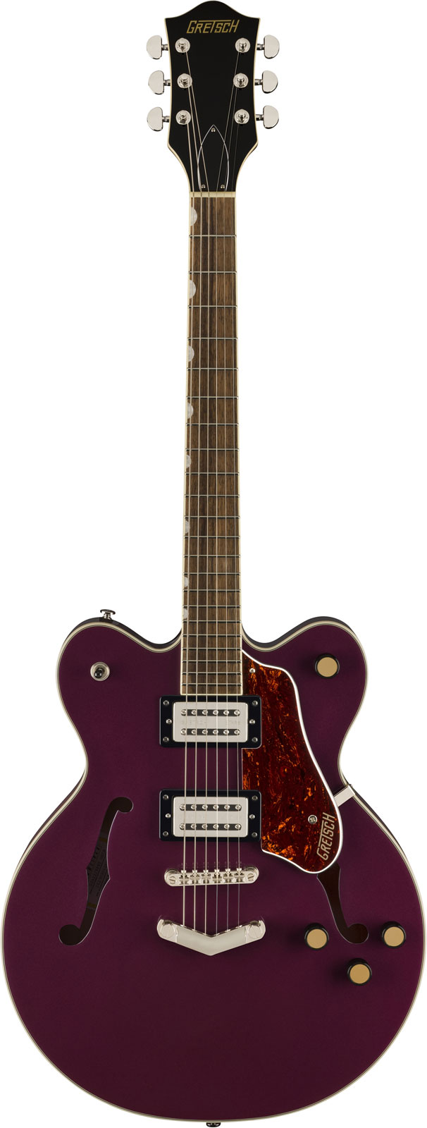 GRETSCH GUITARS G2622 STREAMLINER CENTER BLOCK DOUBLE-CUT WITH V-STOPTAIL LRL BROAD'TRON BT-3S PICKUPS BURNT ORCHID