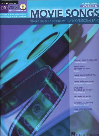 HAL LEONARD PRO VOCAL VOL.26 - MOVIE SONGS + CD