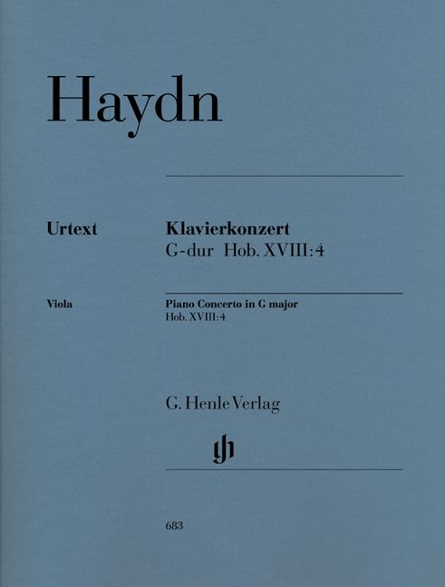 HENLE VERLAG HAYDN J. - CONCERTO FOR PIANO (HARPSICHORD) AND ORCHESTRA G MAJOR HOB. XVIII:4