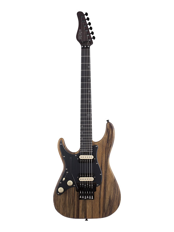 SCHECTER SS EXOTIC SUNVALLEY LH BLACK LIMBA