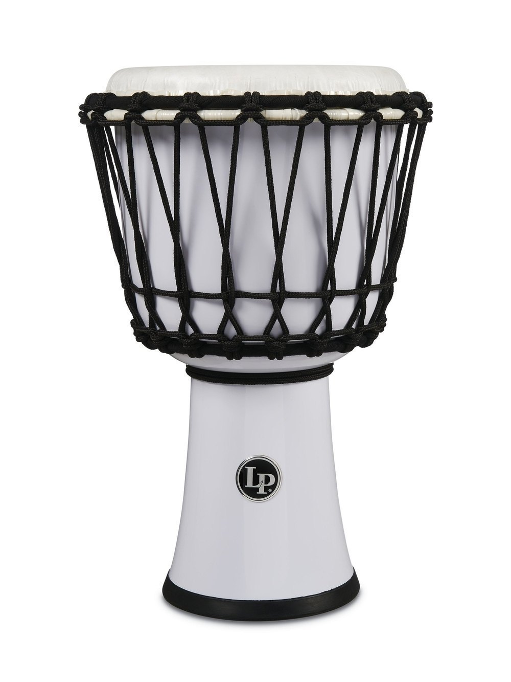 LP LATIN PERCUSSION LP1607WH DJEMBE WORLD 7-INCH ROPE TUNED CIRCLE WHITE